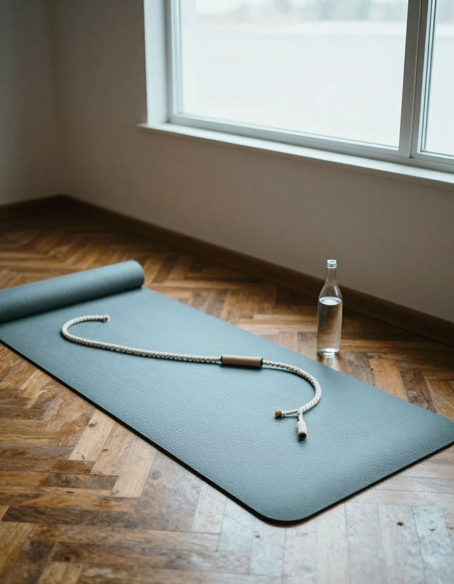 Tapis d'entraînement au sol dans une pièce calme